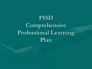 PISD Comprehensive Professional Learning Plan