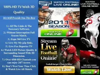 ESPN.TV: Green Bay Packers vs Minnesota Vikings Live Stream