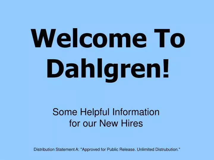 welcome to dahlgren