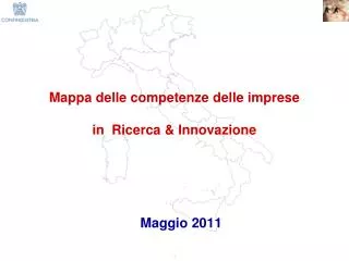 Mappa delle competenze delle imprese in Ricerca &amp; Innovazione