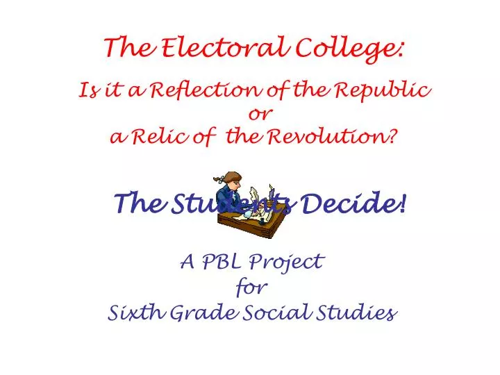 a pbl project for sixth grade social studies