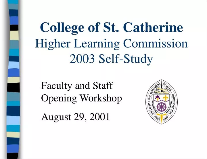 college of st catherine higher learning commission 2003 self study