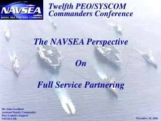 Twelfth PEO/SYSCOM Commanders Conference