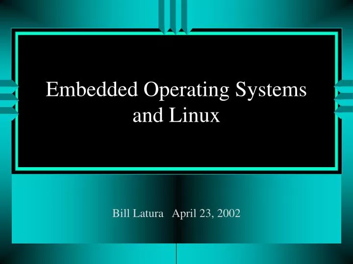 embedded operating systems and linux