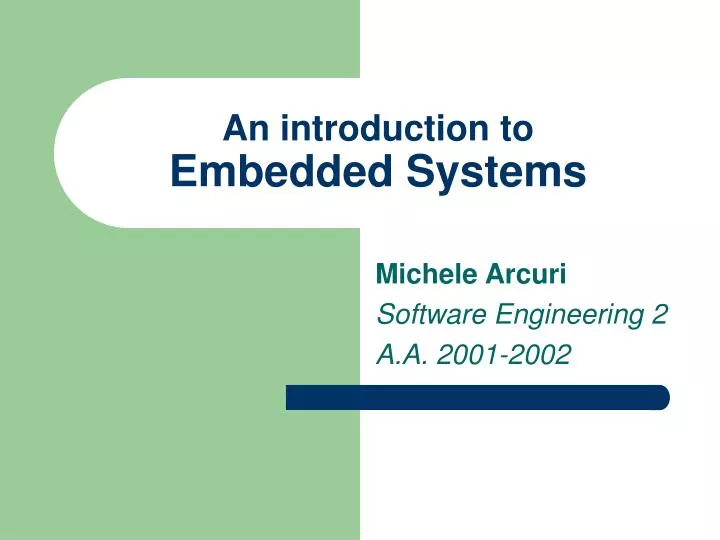 an introduction to embedded systems