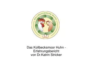 Das Kollbecksmoor Huhn - Erfahrungsbericht von Dr.Katrin Stricker