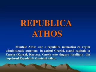 REPUBLICA ATHOS