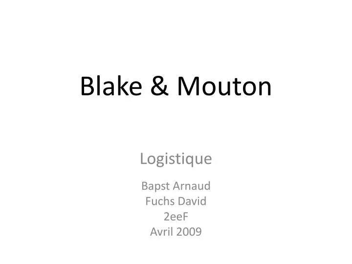 blake mouton