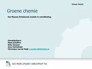 Groene chemie