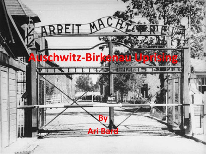 auschwitz birkenau uprising