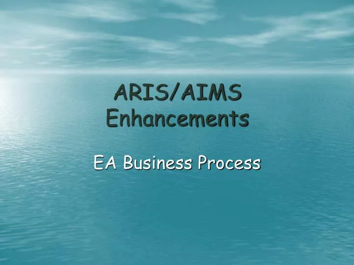 aris aims enhancements