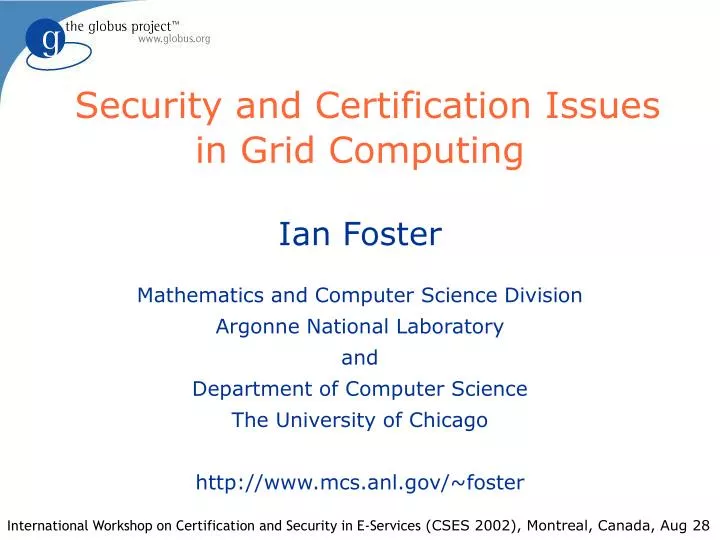 security and certification issues in grid computing