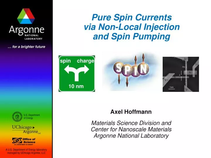 pure spin currents via non local injection and spin pumping