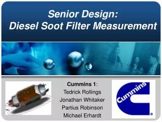 Senior Design: Diesel Soot Filter Measurement