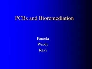 PCBs and Bioremediation