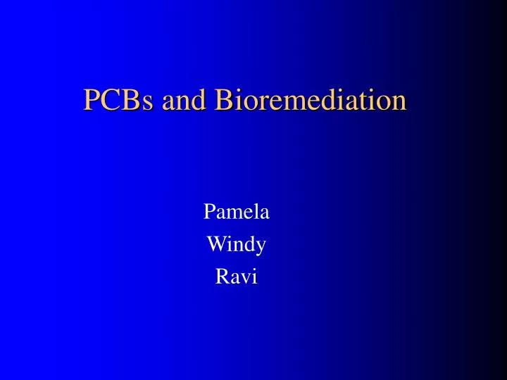 pcbs and bioremediation