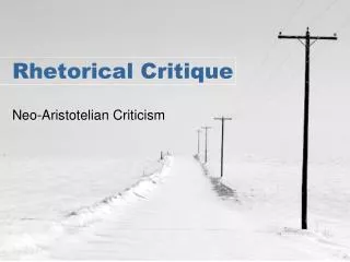 Rhetorical Critique