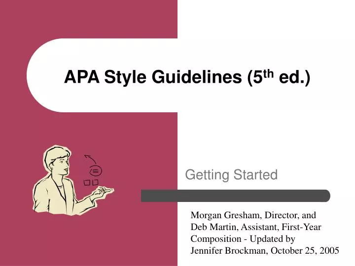 apa style guidelines 5 th ed