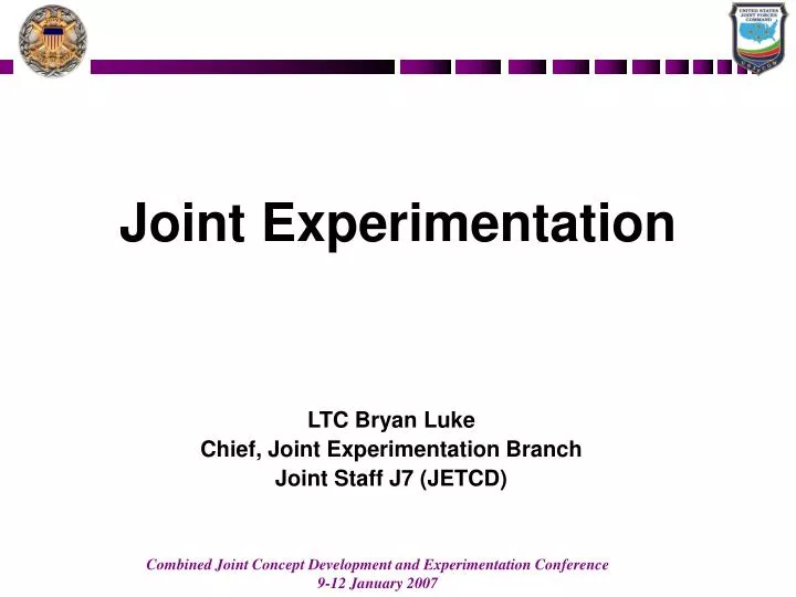 joint experimentation