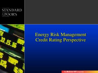 Energy Risk Management Credit Rating Perspective