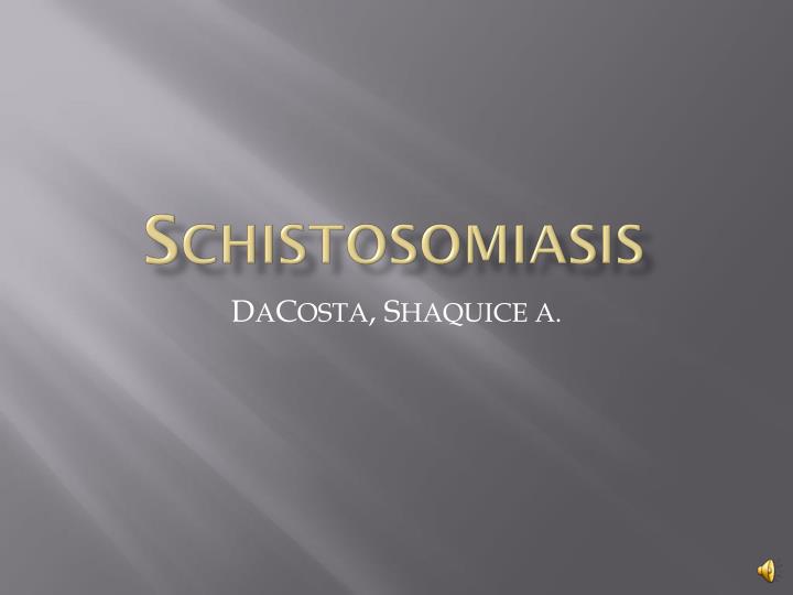 s chistosomiasis