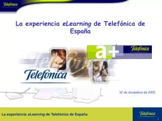 La experiencia eLearning de Telefónica de España