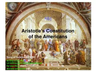 Aristotle’s Constitution of the Americans