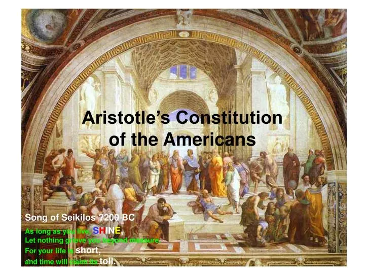 aristotle s constitution of the americans