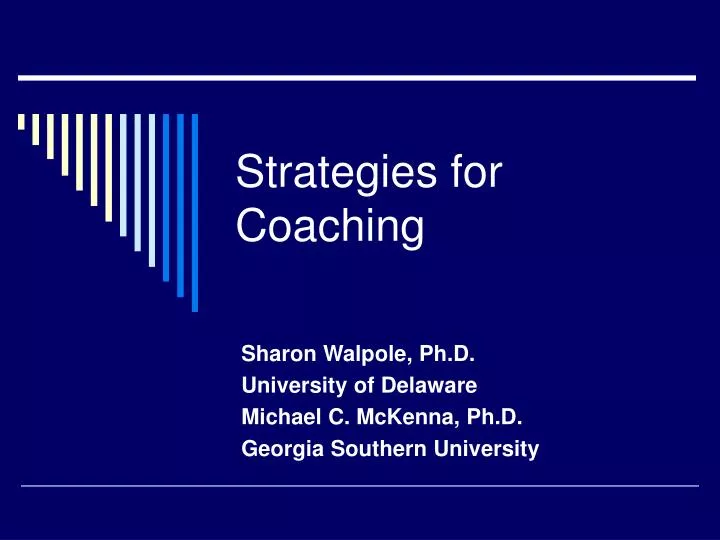 strategies for coaching