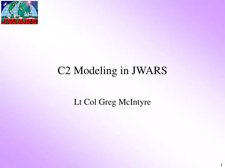 c2 modeling in jwars