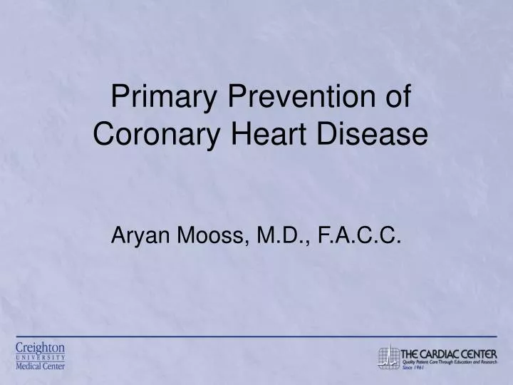 primary prevention of coronary heart disease
