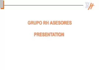 GRUPO R H ASESORES PRESENTATION