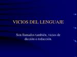 VICIOS DEL LENGUAJE - slide 1