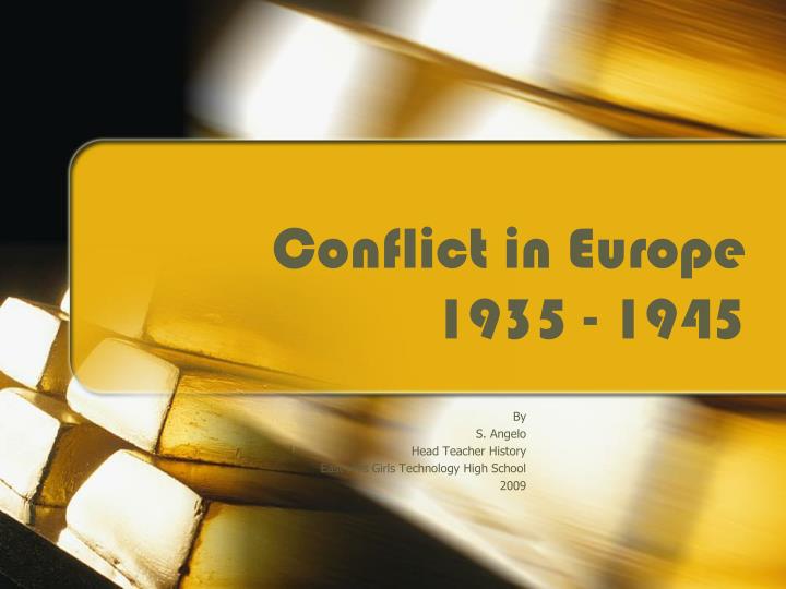 conflict in europe 1935 1945