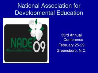 National Association for Developmental Education