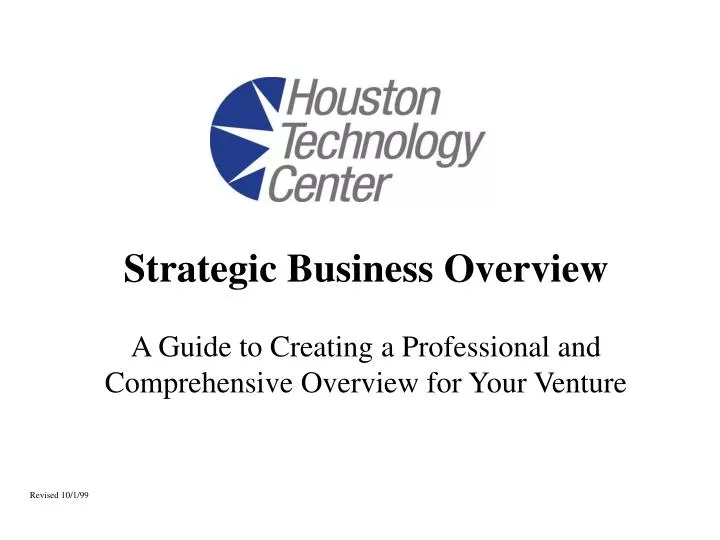 strategic business overview