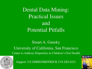 Dental Data Mining: Practical Issues and Potential Pitfalls