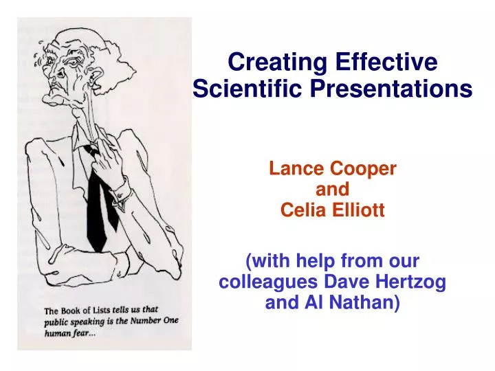 creating effective scientific presentations