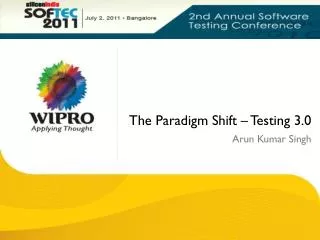 The Paradigm Shift – Testing 3.0
