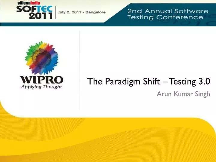the paradigm shift testing 3 0