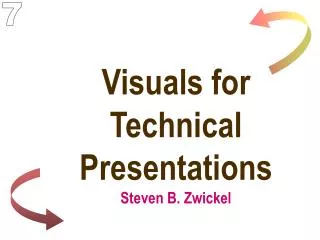 Visuals for Technical Presentations Steven B. Zwickel