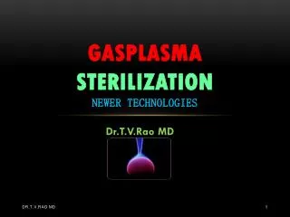 Gas Plasma Sterilization