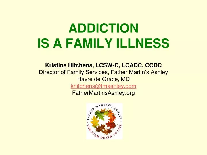 addiction is a family illness
