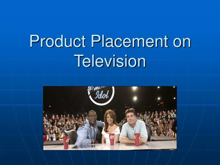 product placement on television