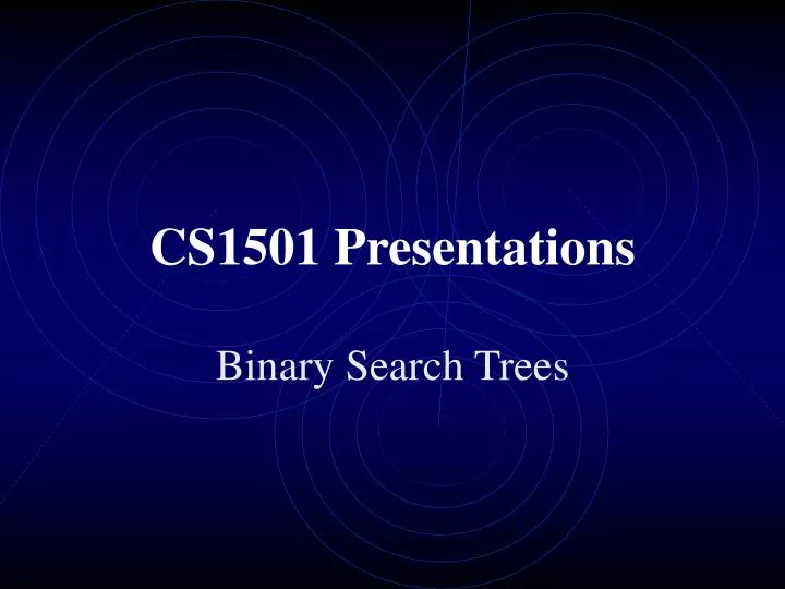 cs1501 presentations