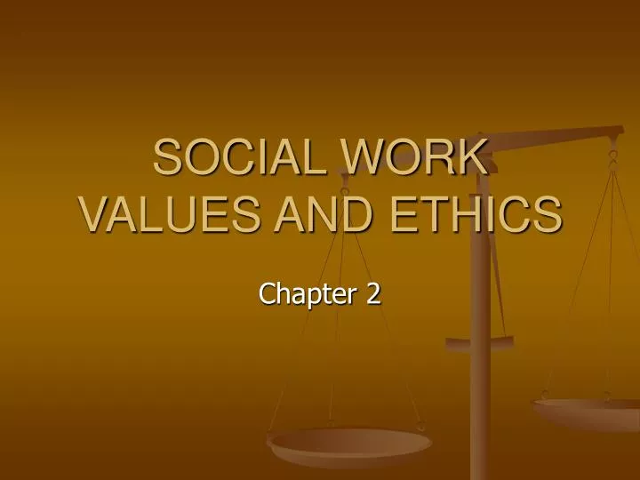 social work values and ethics