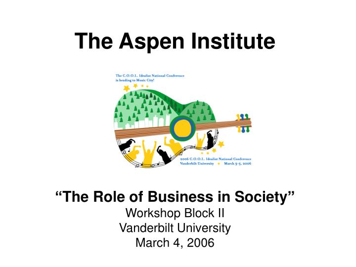 the aspen institute