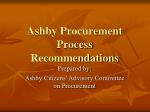 Ashby Procurement Process Recommendations - slide 1