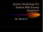 Assistive Technology For Students With Leaning Disabilities - slide 1