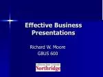 Effective Business Presentations - slide 1